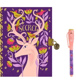 Dagbog m. Lås & Magisk Pen - Melissa Castrillon - Krondyr>Djeco Sale