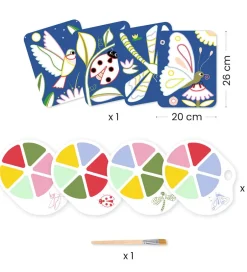 Farvesæt - Palette Painting - Creepy Crawlies>Djeco Discount
