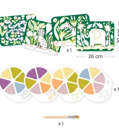 Farvesæt - Palette Painting - Wild Ones>Djeco New