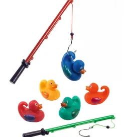 Fiskespil - Regnbuefarvet Badeænder>Djeco Outlet