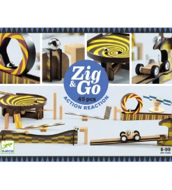 Kuglebane - 45 dele - Zig & Go - Træ>Djeco Discount