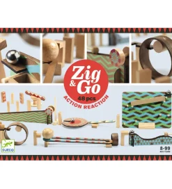 Kuglebane - 48 dele - Zig & Go - Træ>Djeco Sale