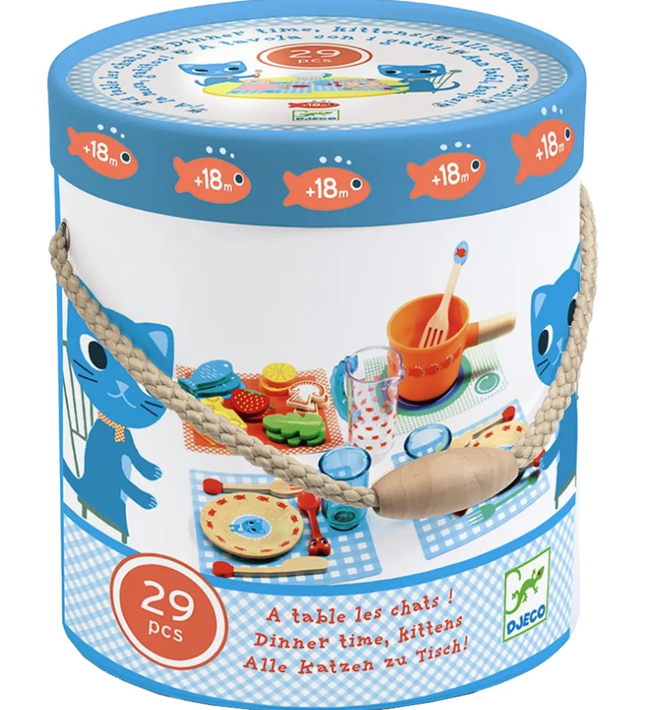 Legemad - 29 Dele - Spisetid, Katte!>Djeco Clearance
