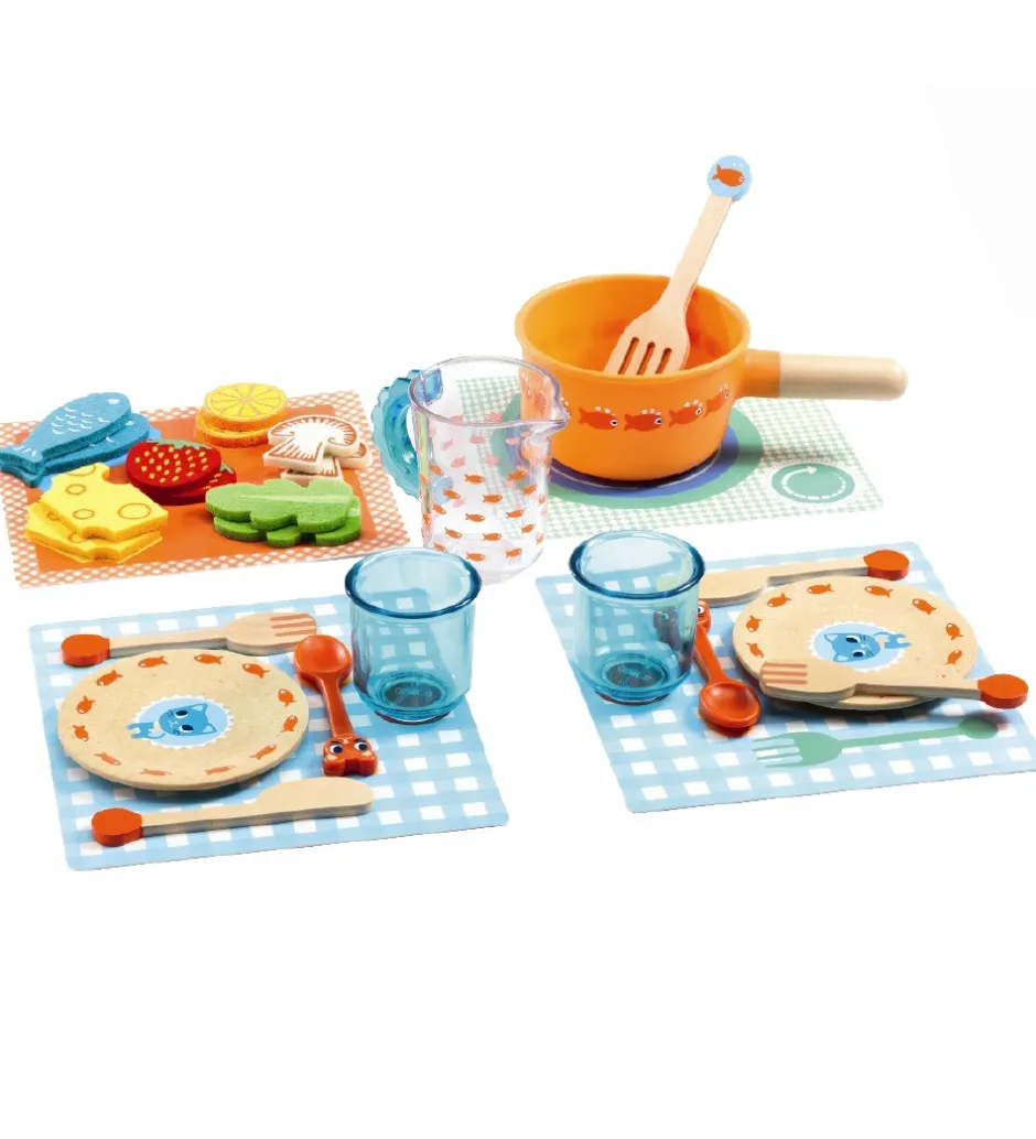 Legemad - 29 Dele - Spisetid, Katte!>Djeco Clearance