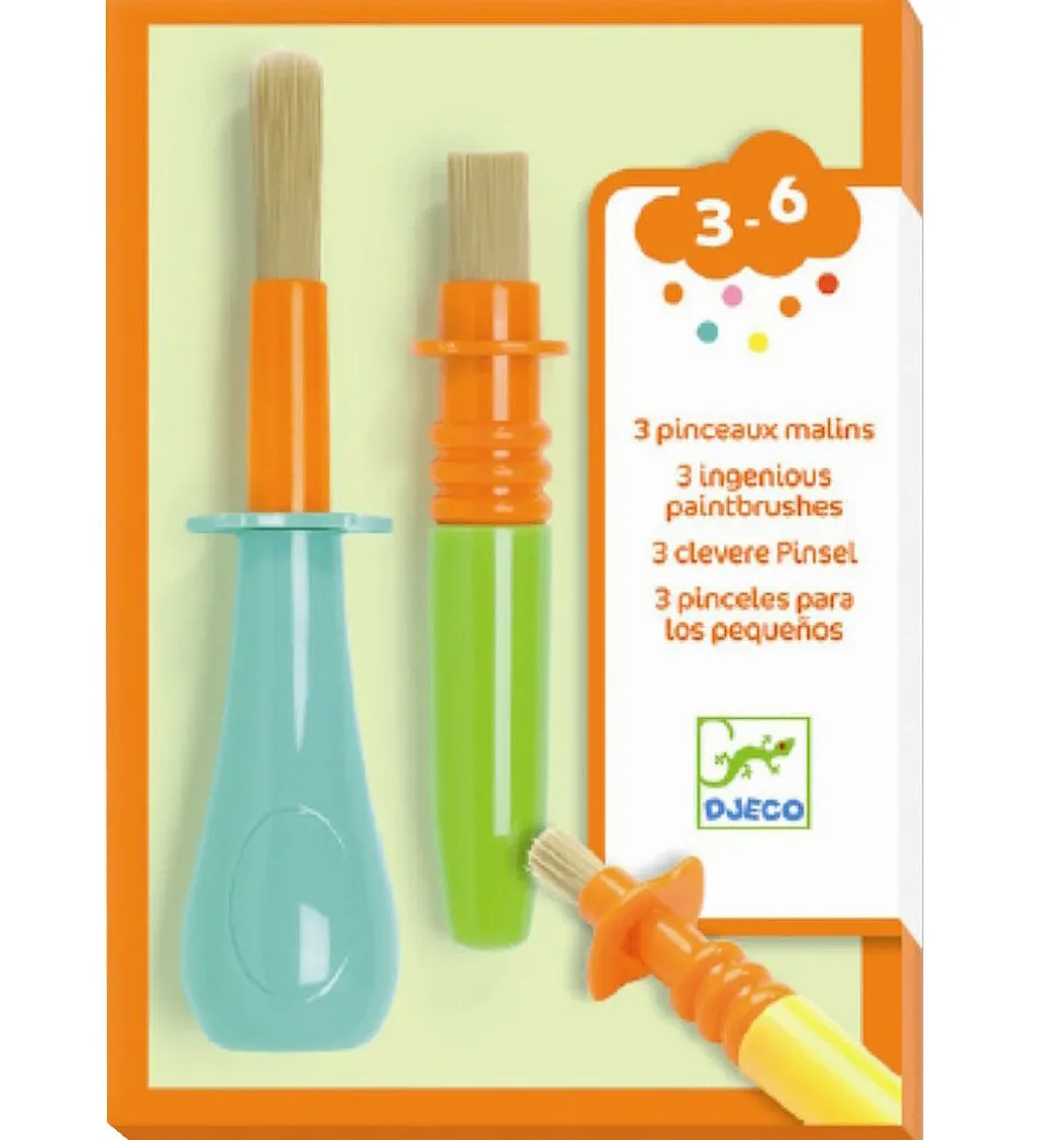 Malepensler - 3-pak - Plastik>Djeco Clearance