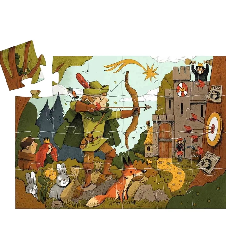Puslespil - Robin Hood - 36 Brikker>Djeco Outlet