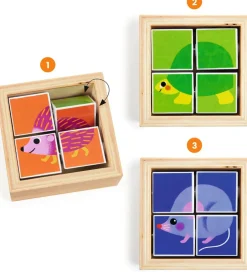 Puslespil - 3x4 Brikker - Træ - Tournibist>Djeco Best