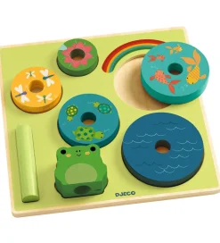 Puslespil/Stabelelegetøj - 8 Dele - Træ - Rainbow>Djeco Outlet