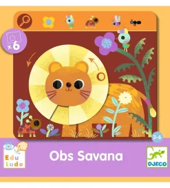 Spil - Find Og Drej - Obs Savana>Djeco Best