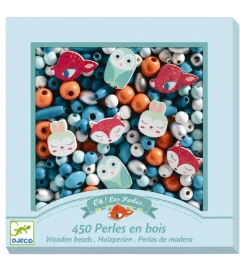 Træperler - 450 stk. - Små Dyr>Djeco Discount