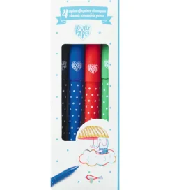 Tusser - 4 Classic Eeasable Pens>Djeco Discount