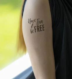 Tattoo Tusch m. Skabeloner - Skinlettering - 4 St>Eberhard Faber Outlet
