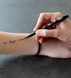 Tattoo Tusch m. Skabeloner - Skinlettering - 4 St><noscript><img width=