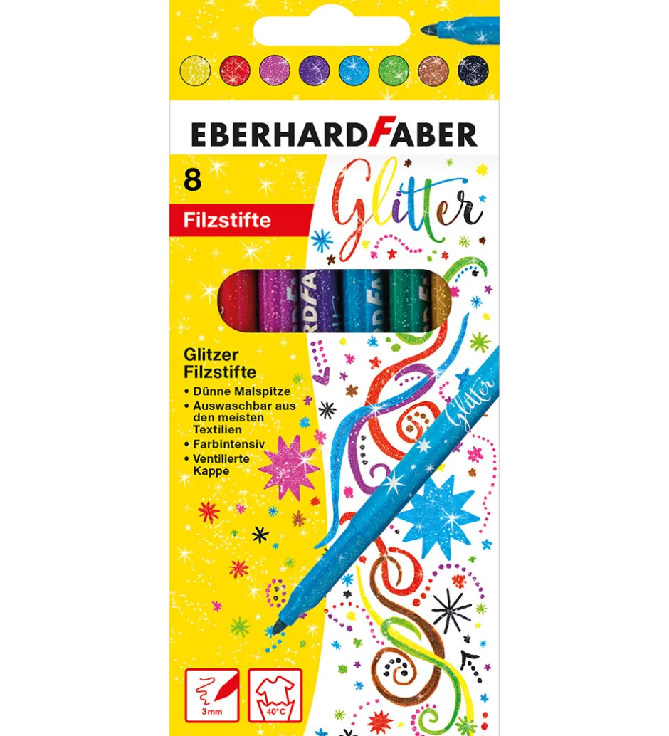 Tuscher - 8 stk - Glitter>Eberhard Faber Sale