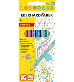 Tusser - 8 stk - Glitter Pastel>Eberhard Faber Best