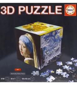 3D Puslespil - 216 Brikker - Cube Art>Educa Sale