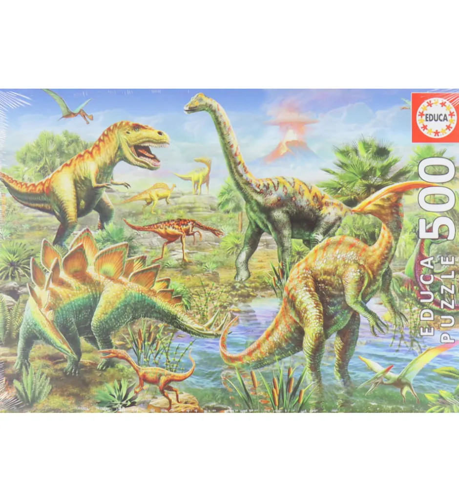 Puslespil - 500 Brikker - Jurassic Playground>Educa Online