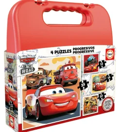 Puslespil - 4 Forskellige - Disney Cars>Educa Hot