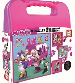 Puslespil - 4 Forskellige - Minnie Mouse>Educa Discount