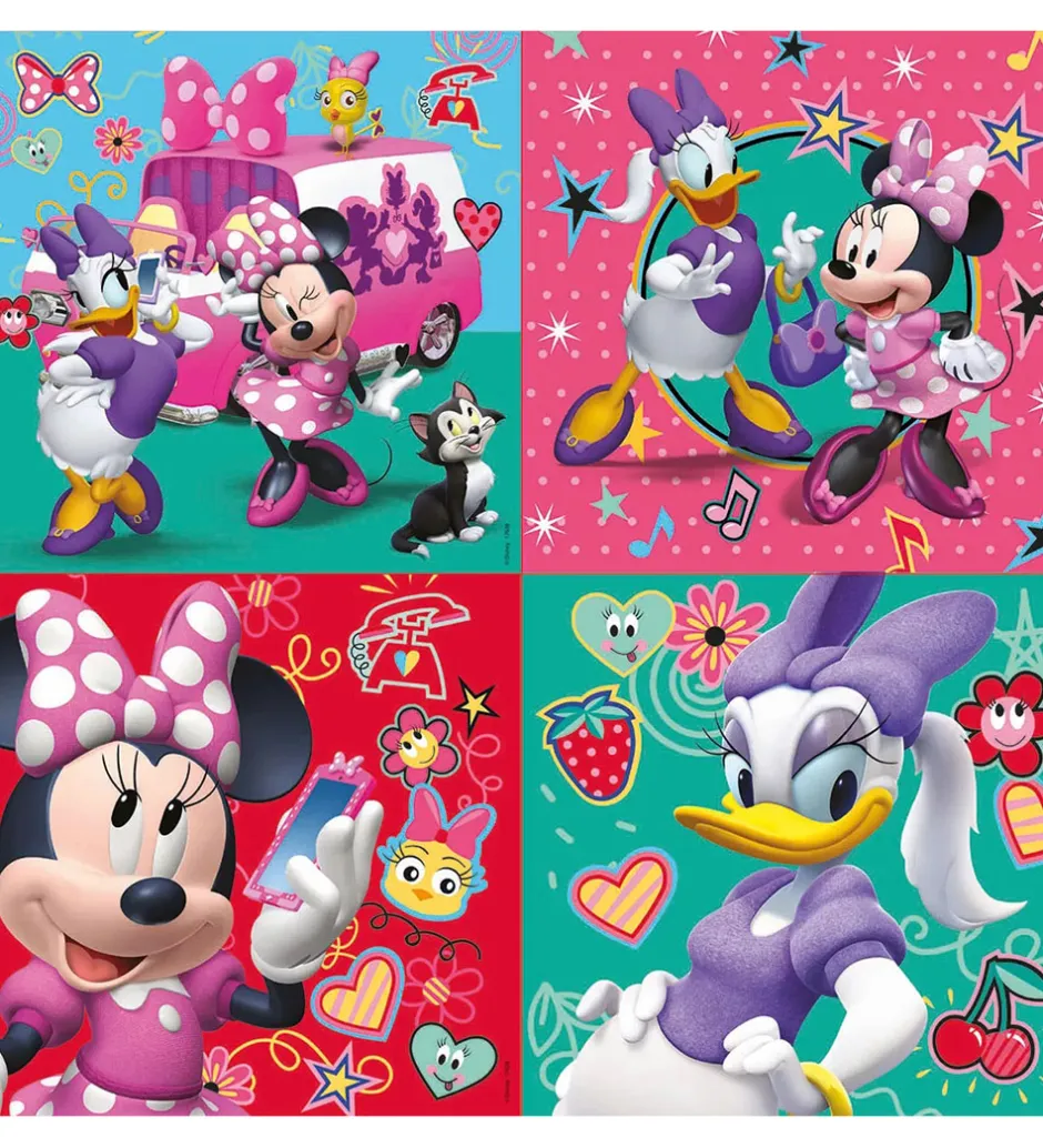 Puslespil - 4 Forskellige - Minnie Mouse>Educa Discount