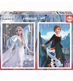 Puslespil - 2x500 Brikker - Frozen>Educa New