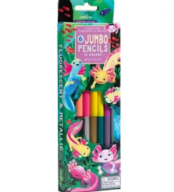 Farveblyanter - 6 Stk. - Jumbo - Axolotl>Eeboo Outlet