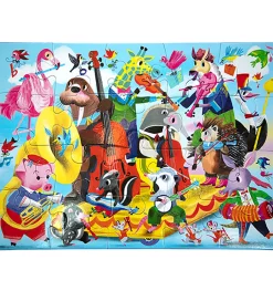 Puslespil - 20 Brikker - 28x38 cm - Bandet Spiller>Eeboo New