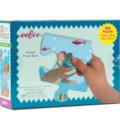 Puslespil - 20 Brikker - 28x38 cm - Dybhavsskat>Eeboo Best