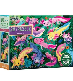 Puslespil - 20 Brikker - 28x38 cm - Axolotl>Eeboo Best