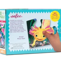 Puslespil - 20 Brikker - 28x38 cm - Axolotl>Eeboo Best