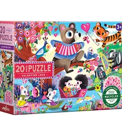 Puslespil - 20 Brikker - 28x38 cm - Holder Af>Eeboo Online