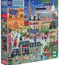 Puslespil - 1000 Brikker - 58,4x58,4 cm - Paris Christmas>Eeboo Outlet