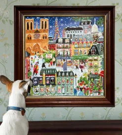 Puslespil - 1000 Brikker - 58,4x58,4 cm - Paris Christmas><noscript><img width=
