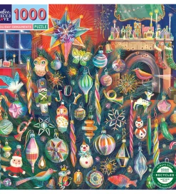Puslespil - 1000 Brikker - 58,4x58,4 cm - Holiday Ornament>Eeboo Best
