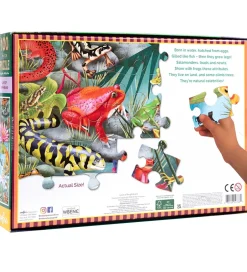 Puslespil - 100 Brikker - 40,6x61 cm - Amfibier>Eeboo Clearance