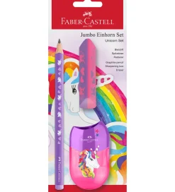 Blyantsæt - Jumbo Unicorn - 3 Dele - Lilla>Faber-Castell Sale