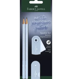 Blyantsæt - Sparkle - 4 Dele - Sky Blue>Faber-Castell Discount