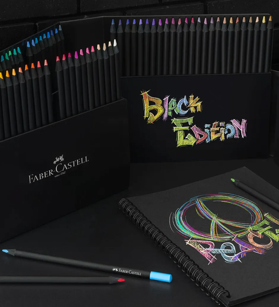 Farveblyanter - Trekantet - Black Edition - 100 St>Faber-Castell Online