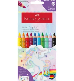 Farveblyanter - Jumbo Grip - Akvarel - 8+2 Sparkle>Faber-Castell Online