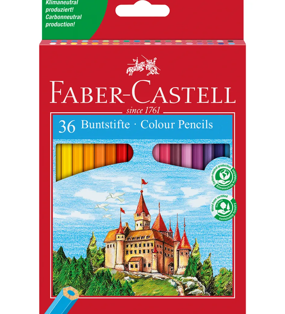 Farveblyanter - Slot - 36 stk - M>Faber-Castell Hot