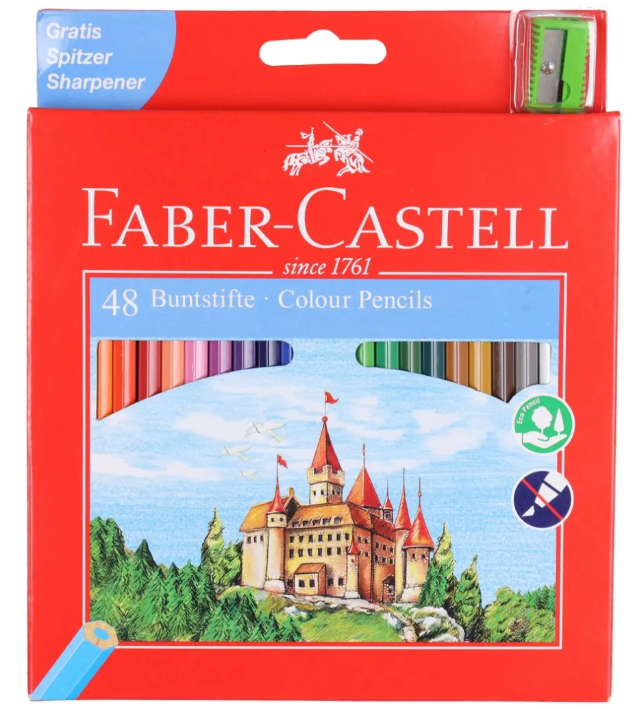 Farveblyanter - Slot - 48 stk - Multifarvet>Faber-Castell Discount