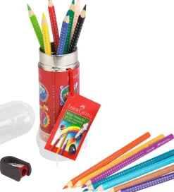 Farveblyanter m. Blyantspidser - 15 stk - Multi>Faber-Castell New