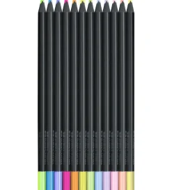 Farveblyanter - Trekantet - 12 stk - Neon/Pastel>Faber-Castell Hot