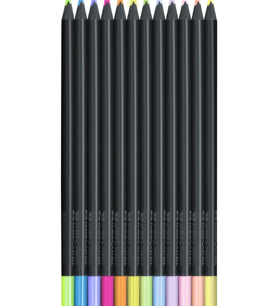 Farveblyanter - Trekantet - 12 stk - Neon/Pastel>Faber-Castell Hot