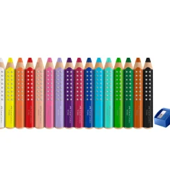 Farveblyanter - XXL Jumbo Grip + Spidser - 16 stk.>Faber-Castell Sale