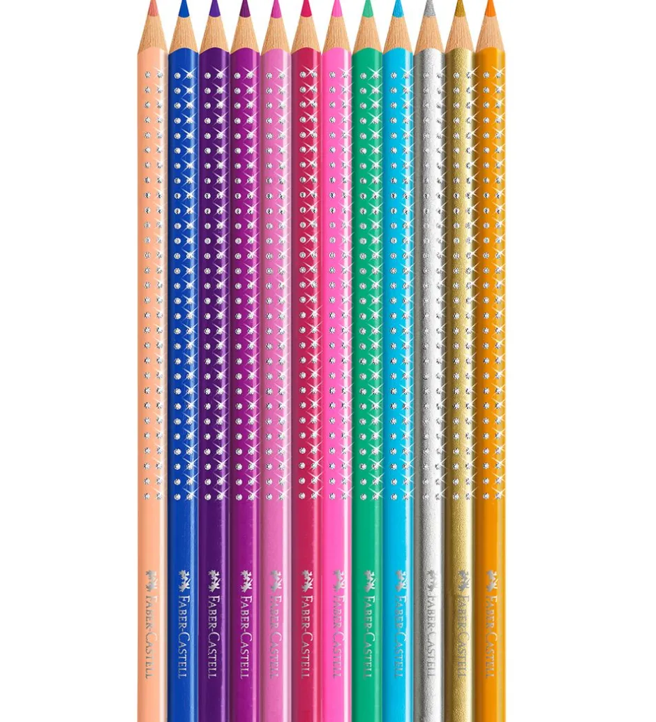 Farveblyanter - Grip - 12 stk - Sparkle>Faber-Castell Best