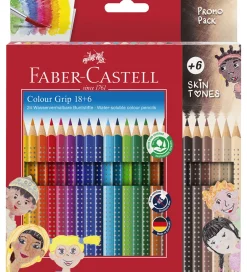 Farveblyanter - 24 stk. - Multi/Skin Tones>Faber-Castell Sale