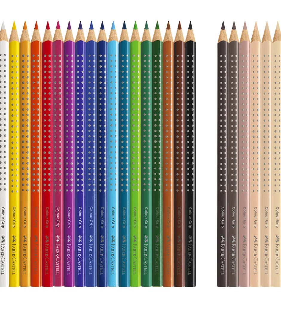 Farveblyanter - 24 stk. - Multi/Skin Tones>Faber-Castell Sale