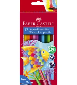 Farveblyanter - Akvarel - 12 stk + 1 Pensel>Faber-Castell Sale
