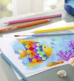 Farveblyanter - Akvarel - 12 stk + 1 Pensel>Faber-Castell Sale